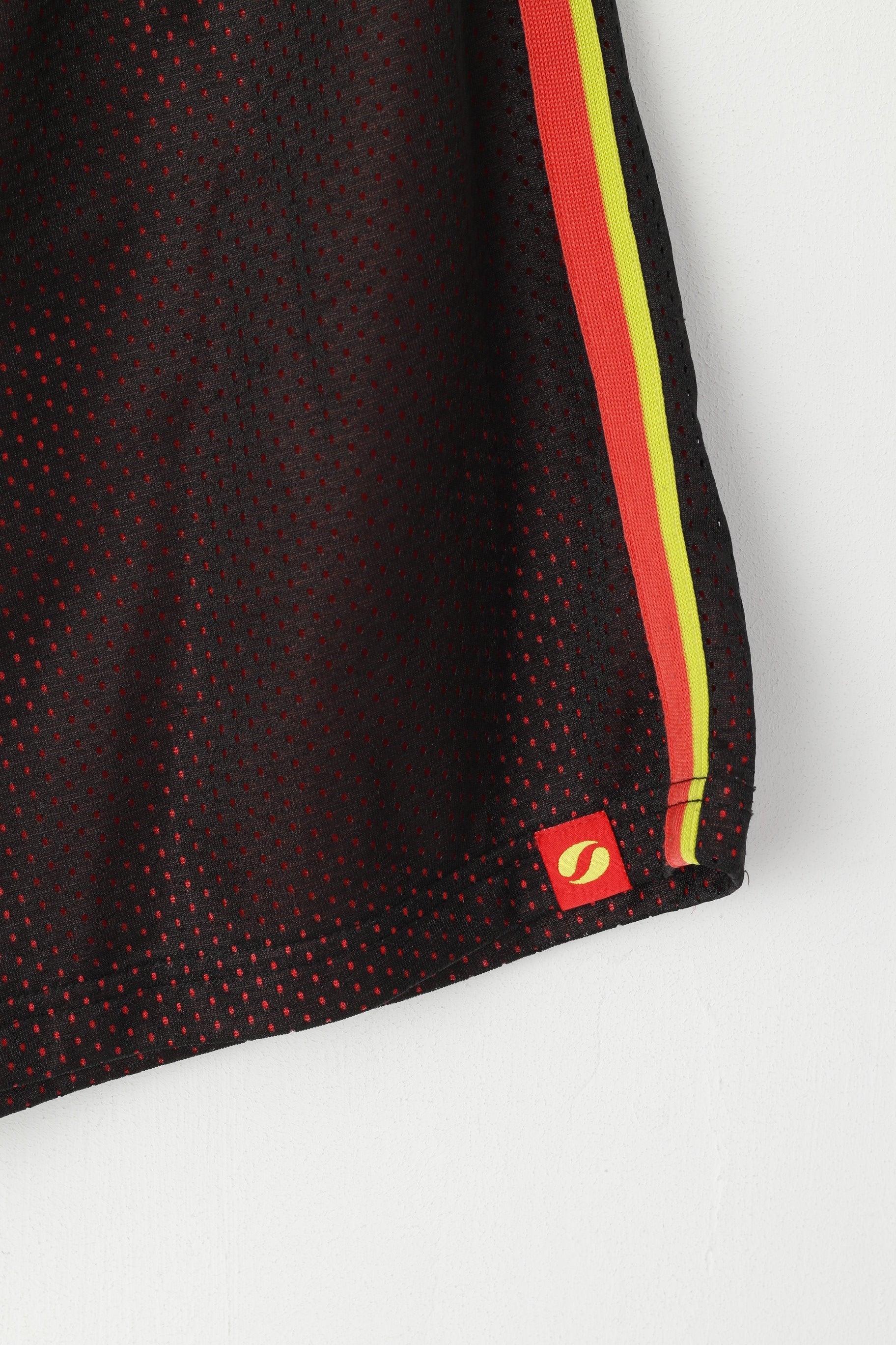 SDC Women 40 L Shorts Black Mesh Gym Run Active Drawstring Waist