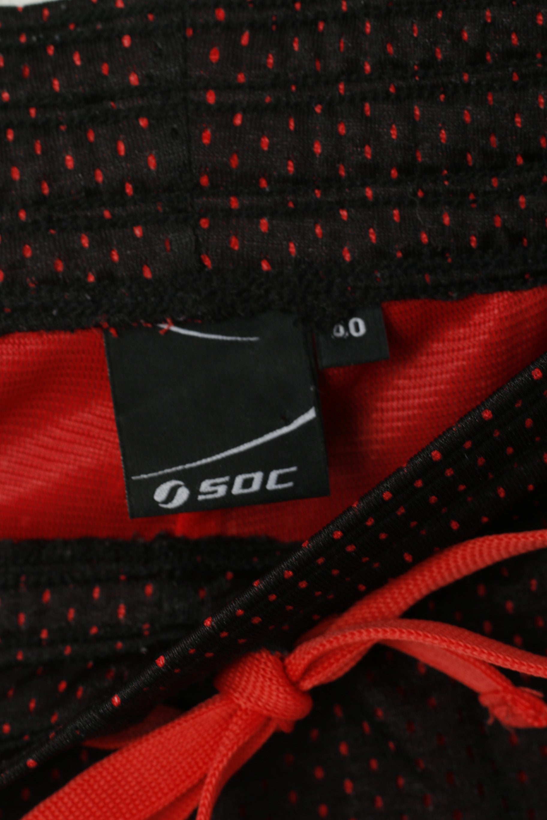 SDC Women 40 L Shorts Black Mesh Gym Run Active Drawstring Waist