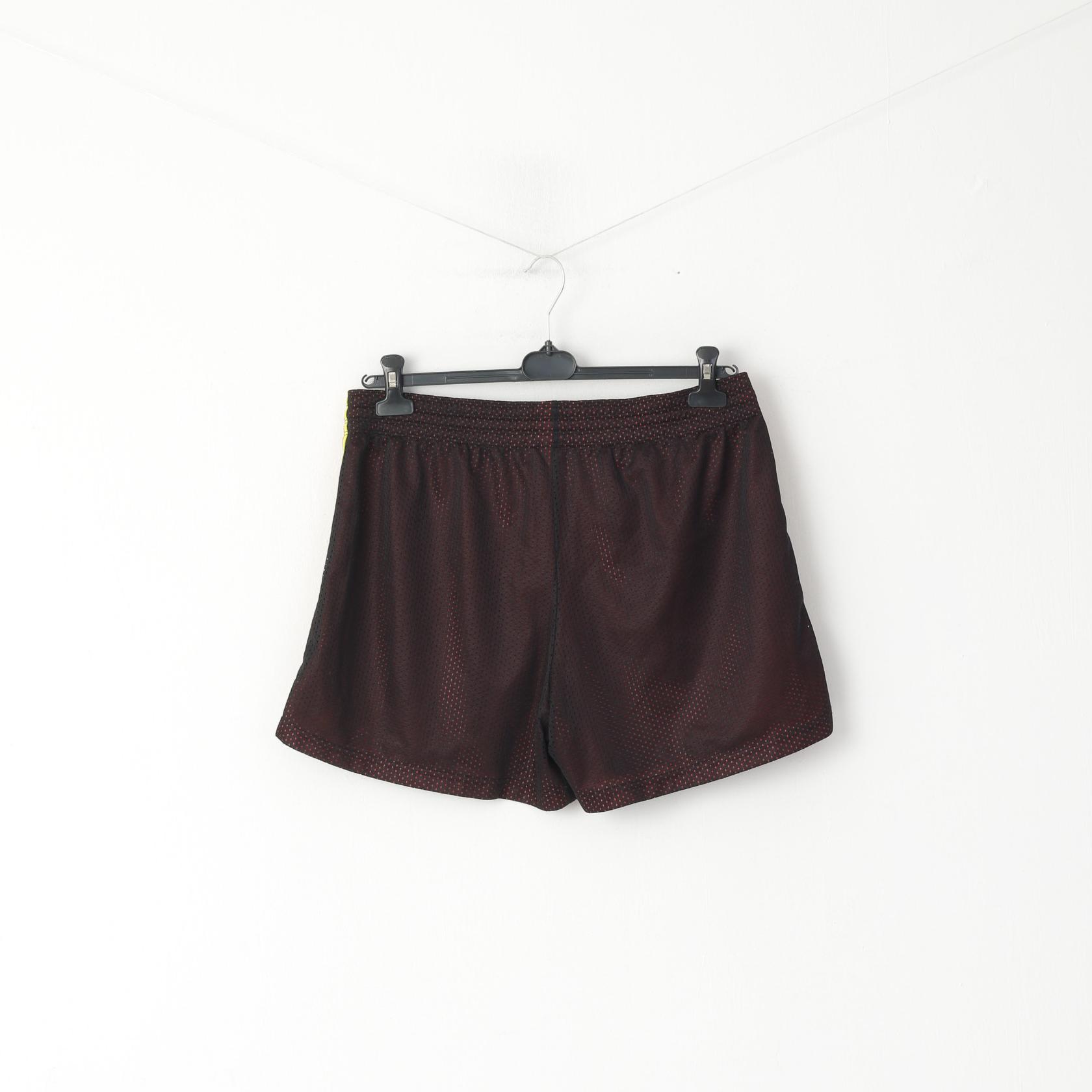 SDC Women 40 L Shorts Black Mesh Gym Run Active Drawstring Waist