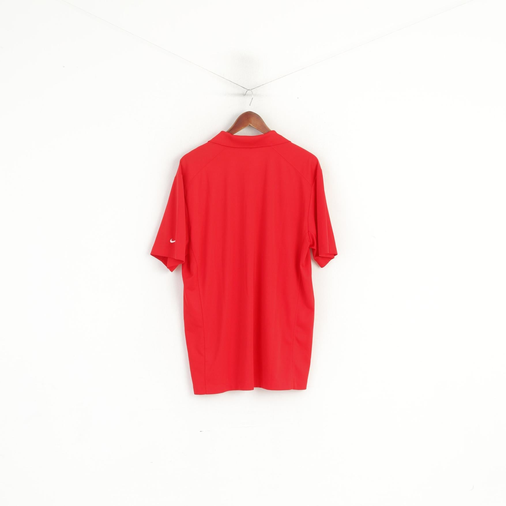 Nike Golf Homme L Polo Rouge Dri-Fit Team USA 2015 Performance Jersey Haut