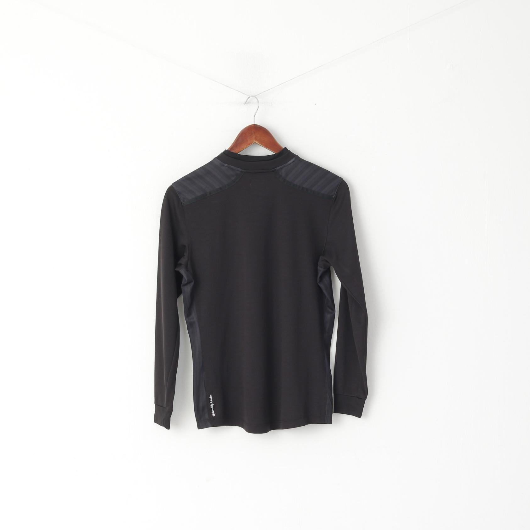 Sur mesure par Umbro Youth 158 XLB Shirt Noir Manches Longues Irlande Football Club Jersey