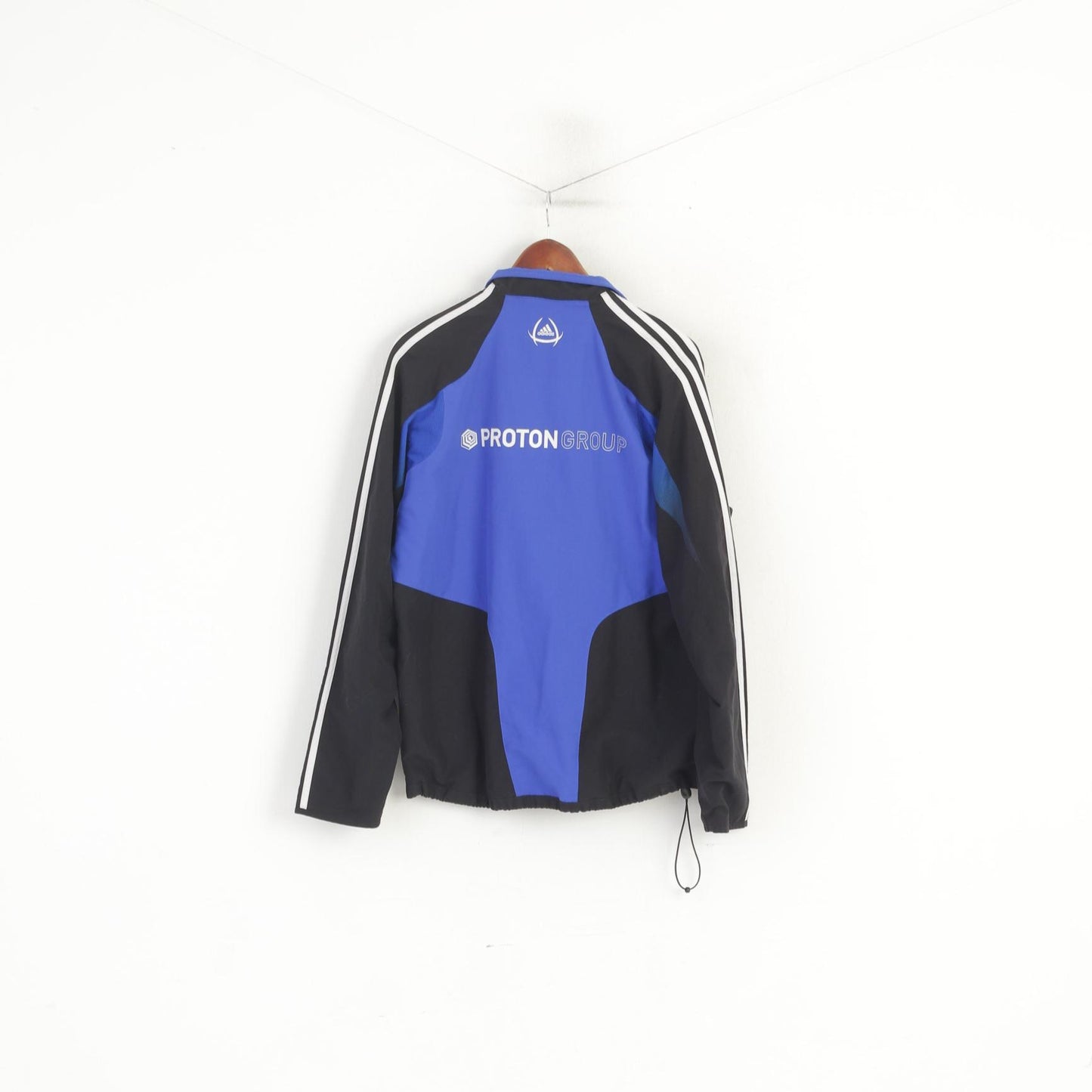 Adidas IFK Värnamo Men 38/40 M Jacket Blue Vintage Football Full Zipper Track Top