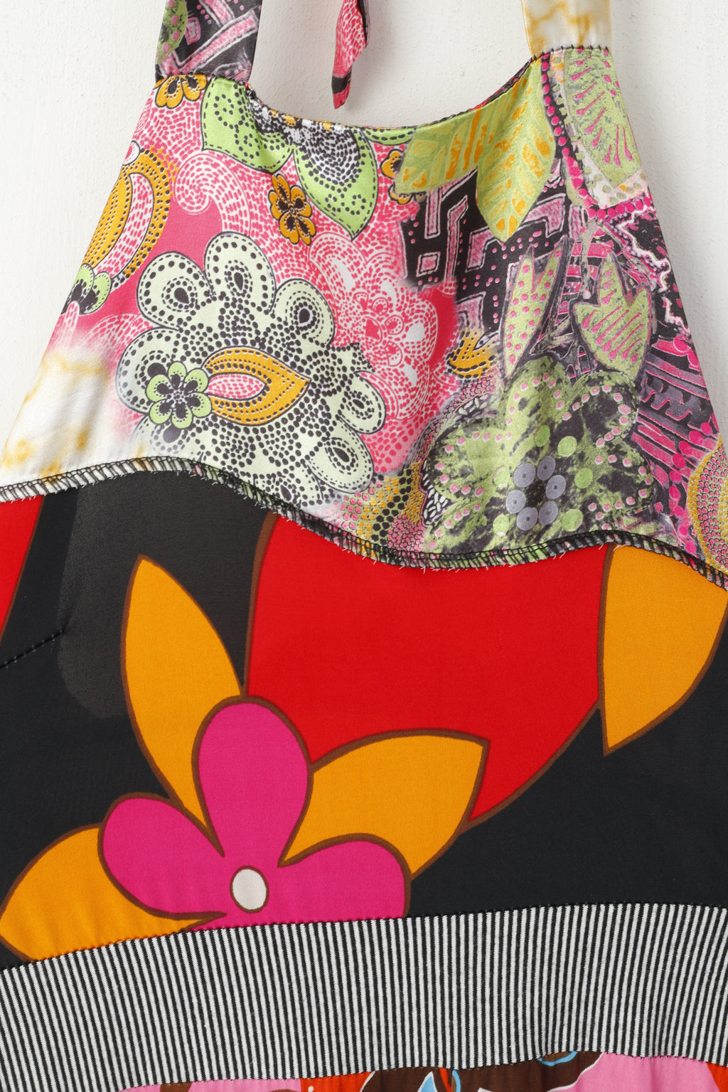 TU Robe Femme Multicolore Imprimé Floral Sans Bretelles Brillant Stretch Été