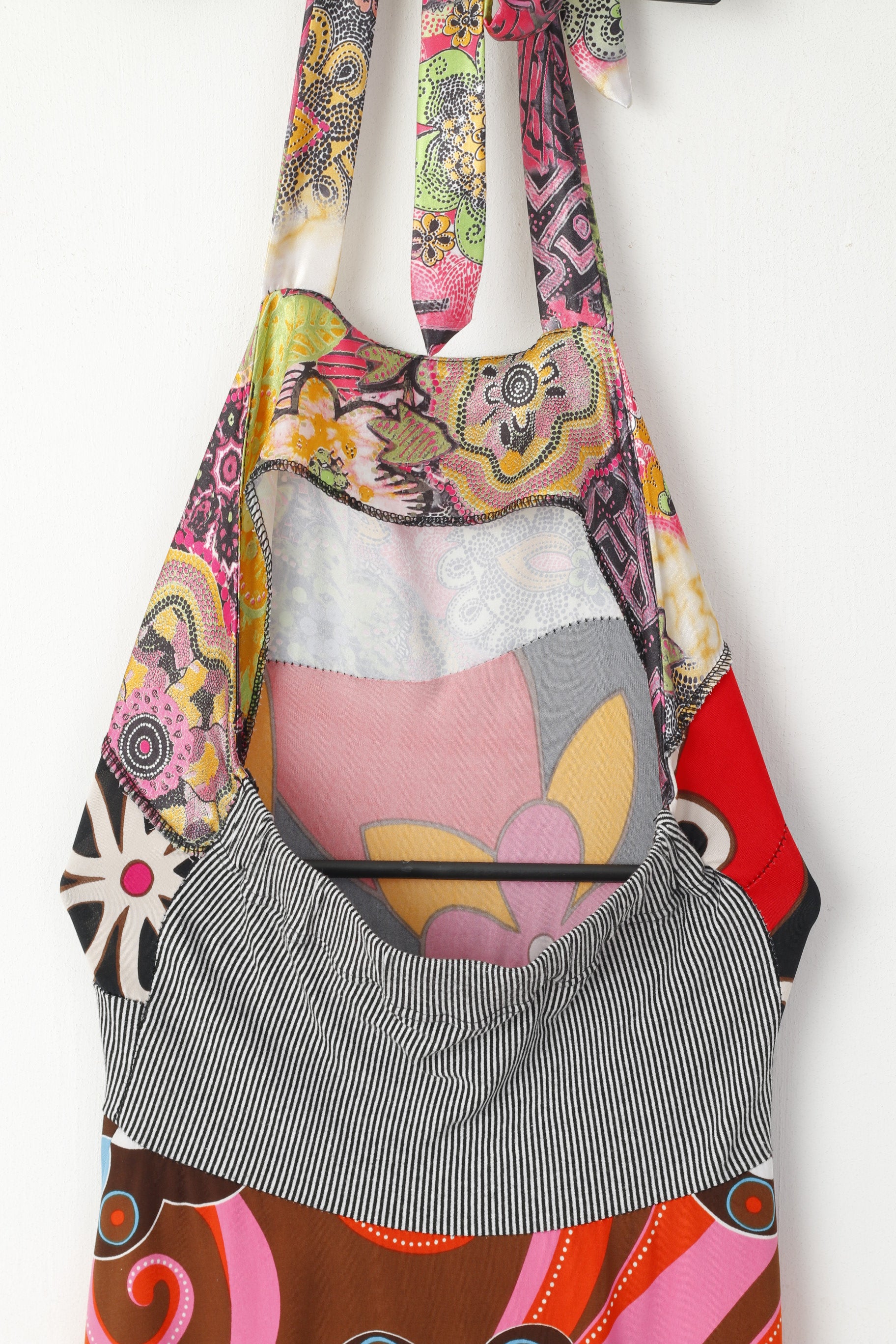 TU Women S Dress Multicoloured Floral Print Strapless Shiny Stretch Summer