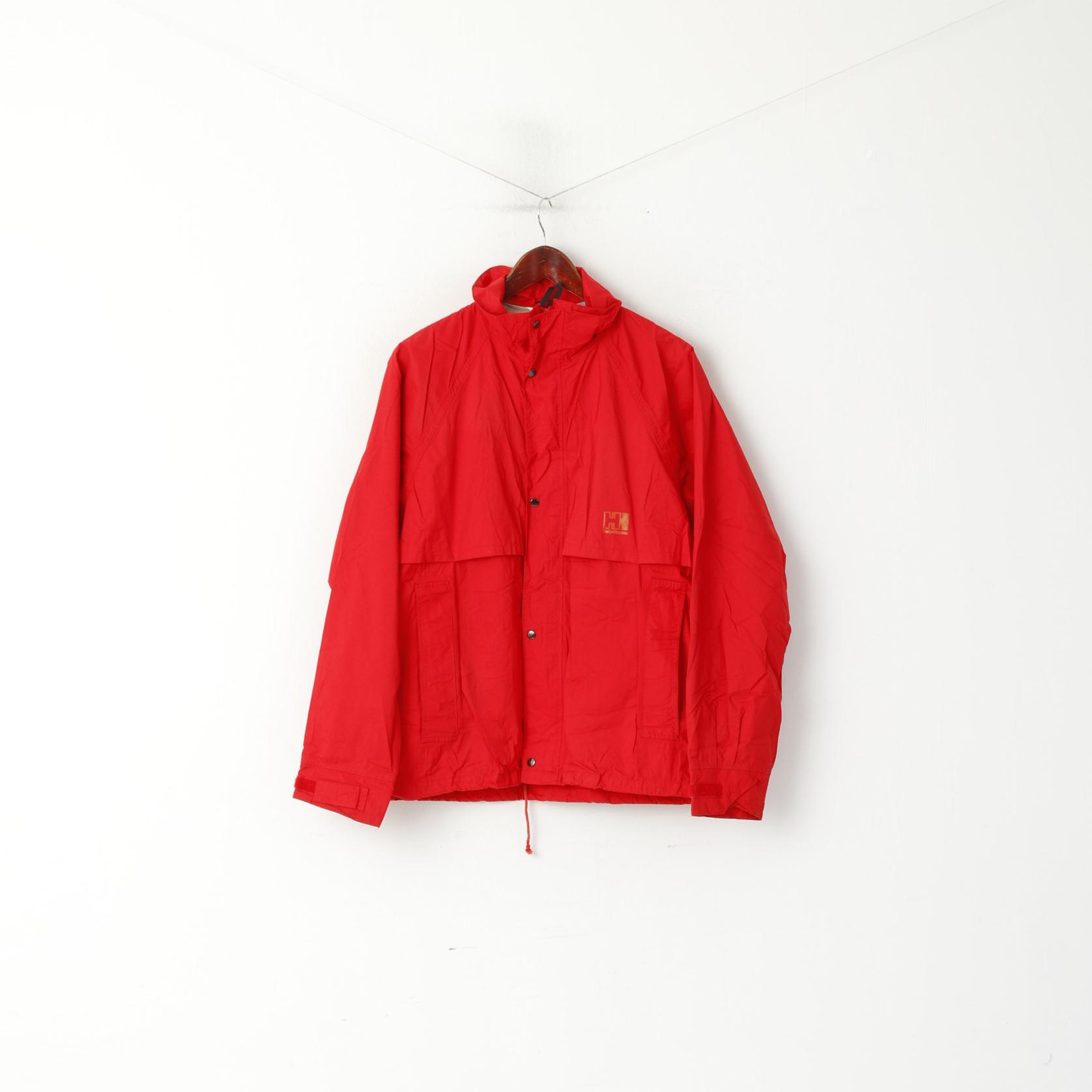 Helly Hansen Veste pour homme rouge vintage légère avec fermeture éclair complète à capuche pour l'extérieur unisexe