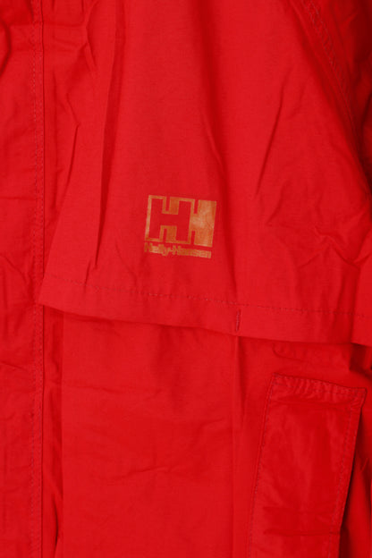 Helly Hansen Veste pour homme rouge vintage légère avec fermeture éclair complète à capuche pour l'extérieur unisexe