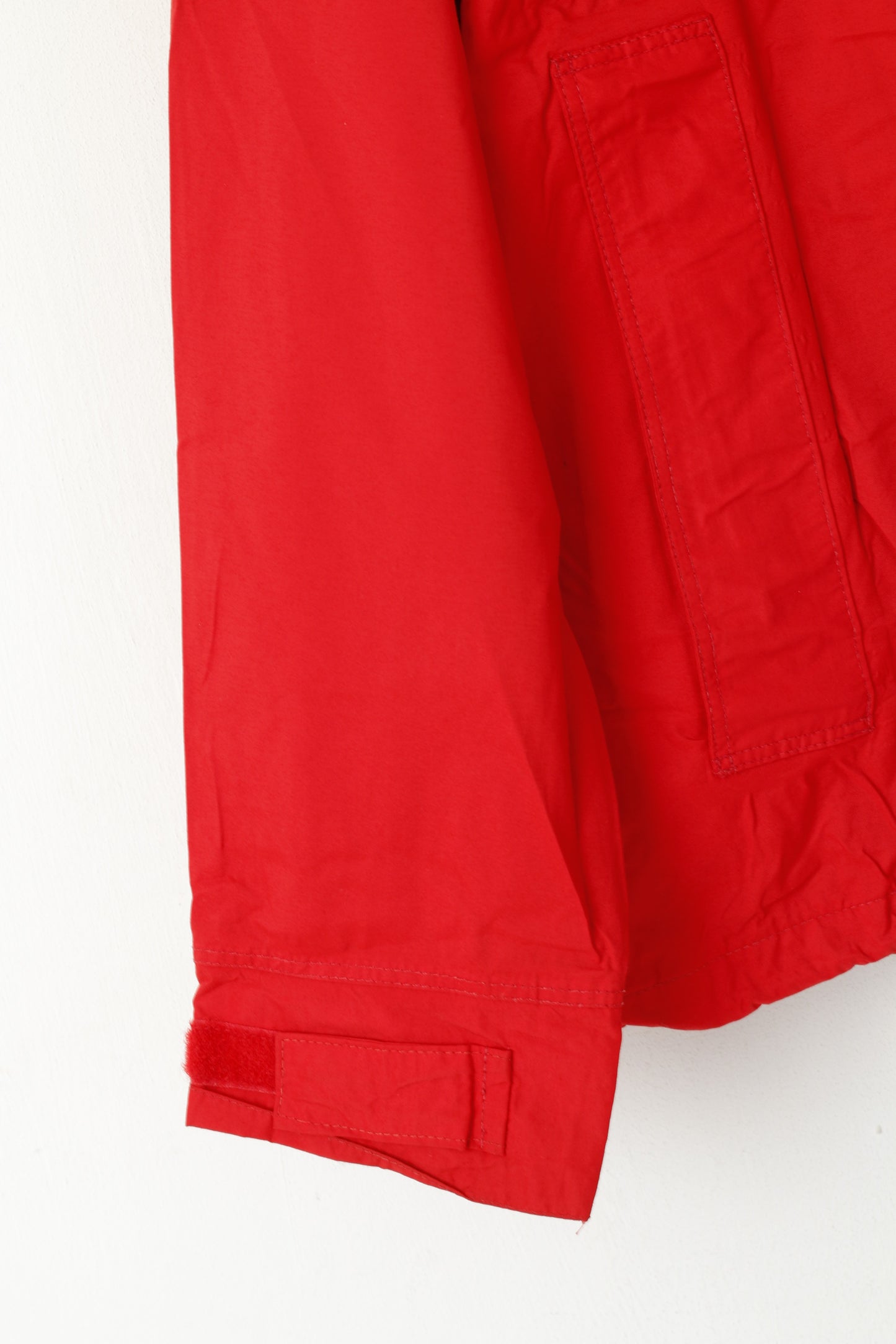 Helly Hansen Men S Jacket Red Vintage Lightweight Full Zipper Hooded Outdoor Unisex Top
