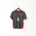 Nike Boys 13-15 Age 158 Shirt Grey Rugby England O2 Jersey Top