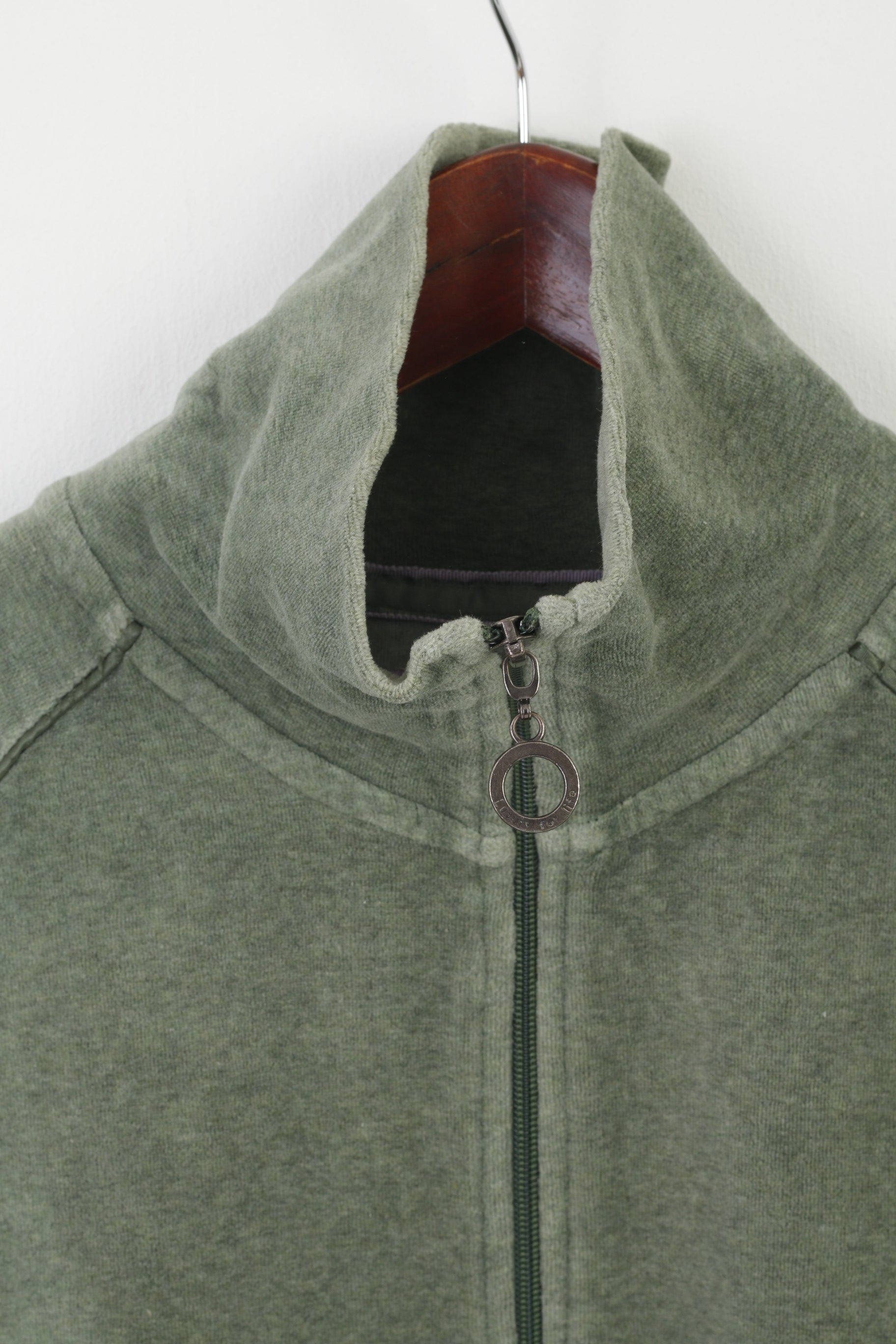 Everlast Women M  Sweatshirt Green Boxing Vintage Cotton Blend Zip Up Sportswear Top