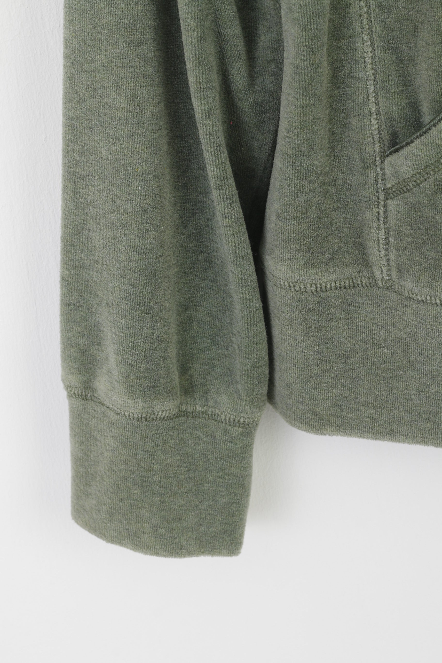 Everlast Women M  Sweatshirt Green Boxing Vintage Cotton Blend Zip Up Sportswear Top