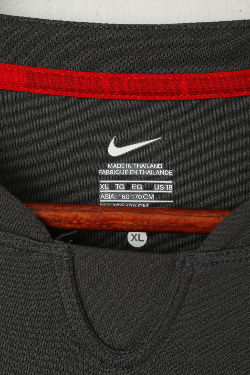 Nike Boys 13-15 Age 158 Shirt Grey Rugby England O2 Jersey Top