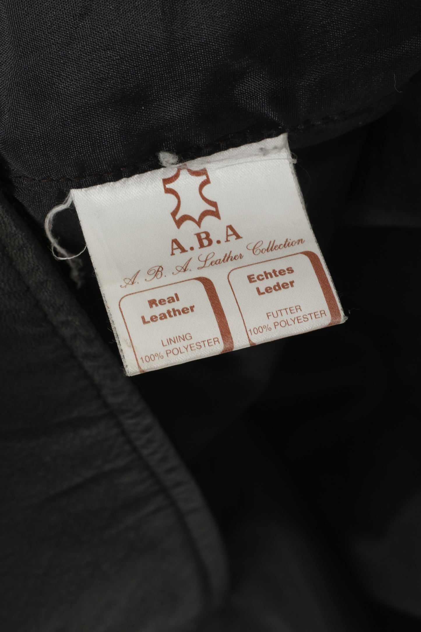 ABA Collection Hommes 3XL (L) Gilet en Cuir Noir Boutons-pression Vintage Rétro Gilet