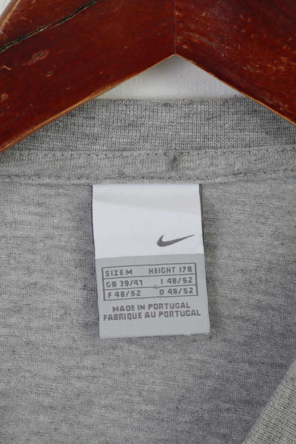 Nike Women M Shirt Gray Cotton Dance I AM A ROLE MODEL Long Sleeve Vintage Top