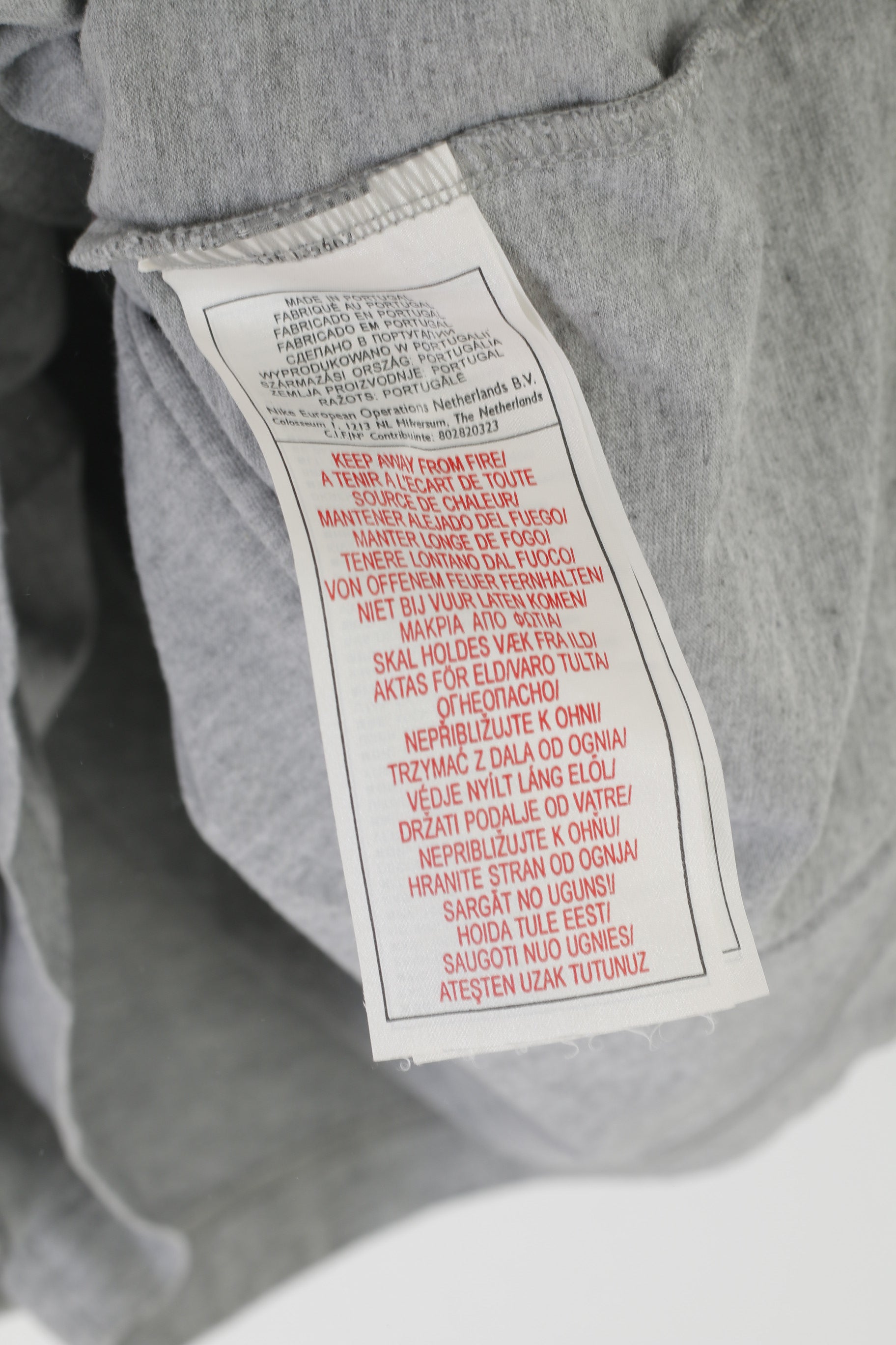 Nike Femme M Chemise Gris Coton Danse JE SUIS UN MODÈLE À Manches Longues Haut Vintage