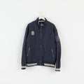 Tom Tompson Veste pour homme 3XL (2XL) en nylon bleu marine avec fermeture éclair Detroit Tigers Champion Baseball