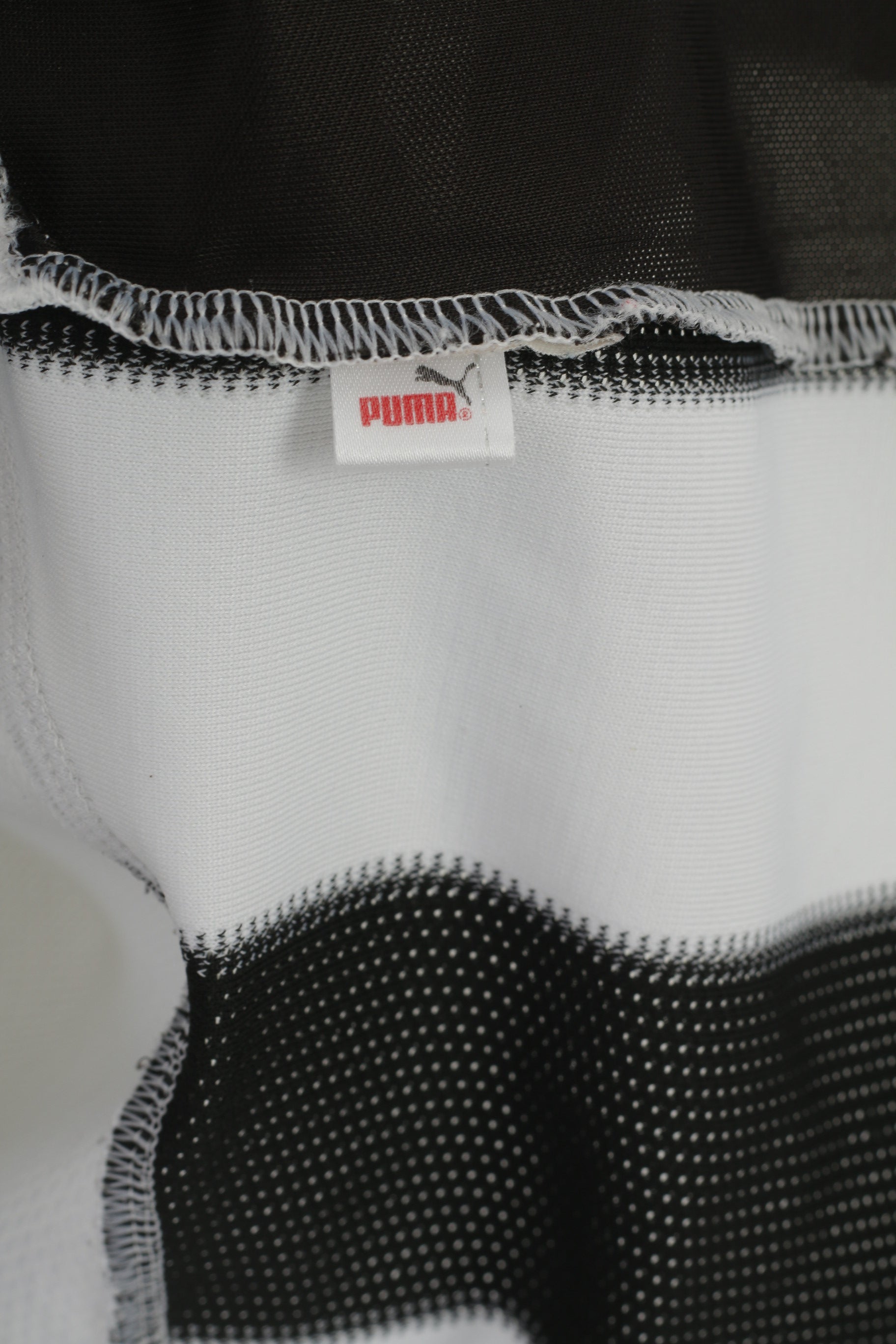 Puma Newcaste United Garçons 152 YL Chemise Blanc Noir Maillot de Football Chopper 4 Haut