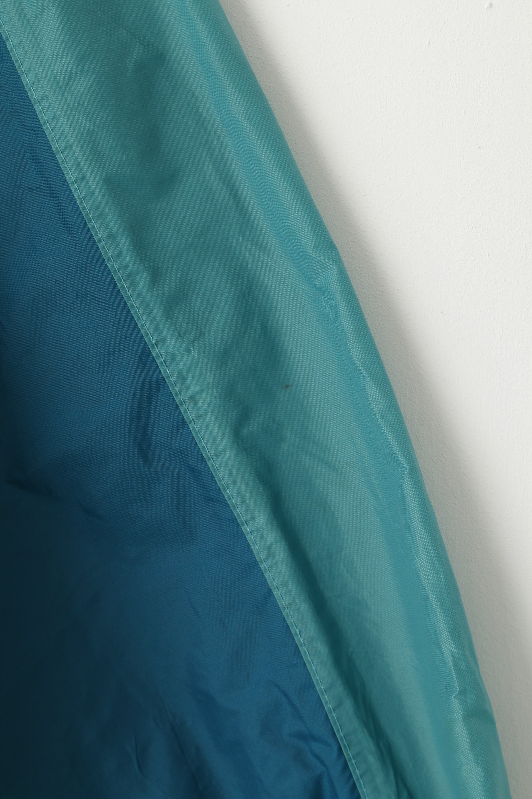 Jeantex Veste en nylon vert pour homme 46/48 XL avec capuche cachée et fermeture éclair complète