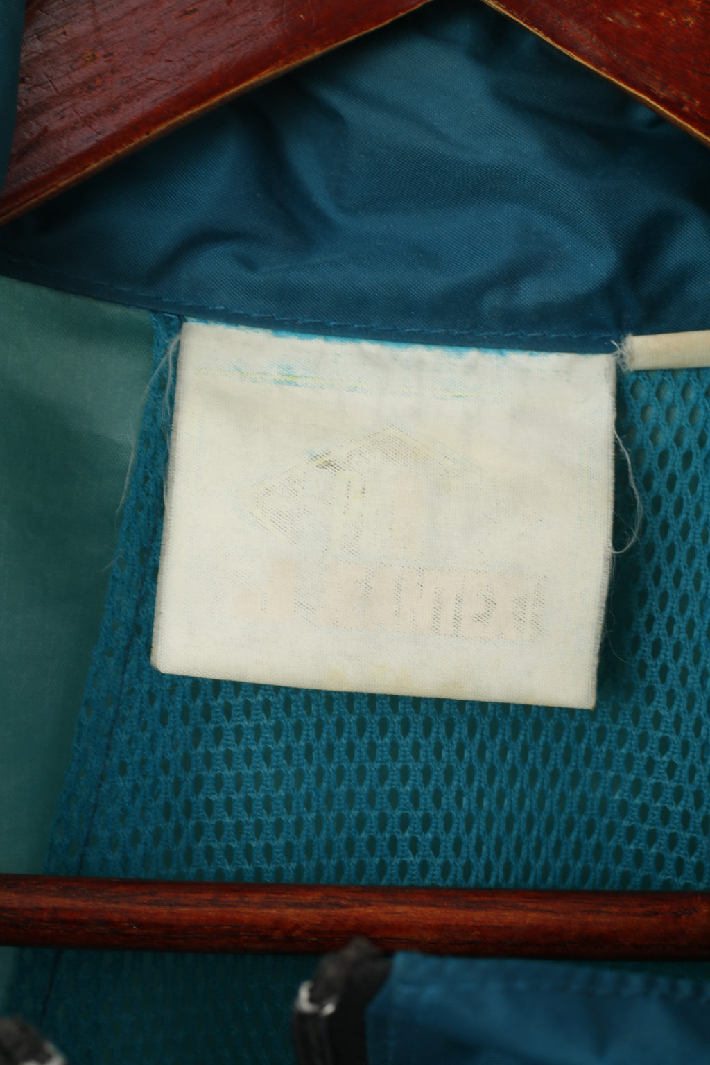 Jeantex Veste en nylon vert pour homme 46/48 XL avec capuche cachée et fermeture éclair complète