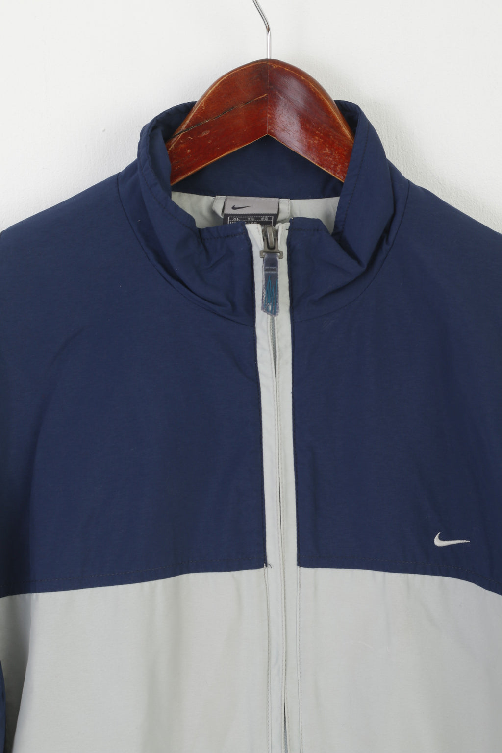 Nike Youth XL 164 176 Veste Marine vintage Sportswear Full Zipper Active Top