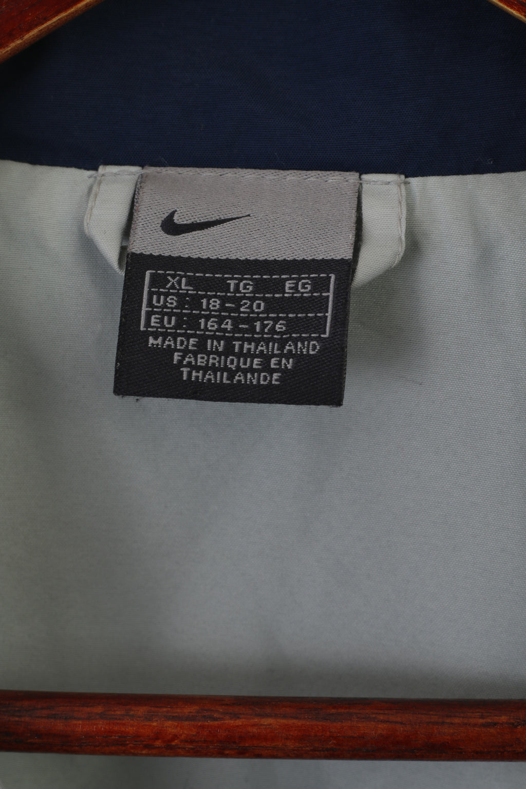 Nike Youth XL 164 176 Veste Marine vintage Sportswear Full Zipper Active Top