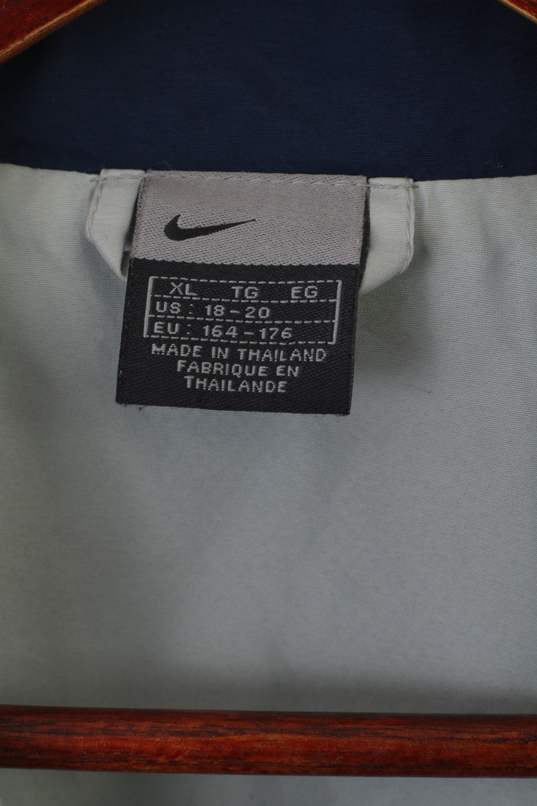 Nike Youth XL 164 176 Jacket Navy Vintage Sportswear Full Zipper Active Top