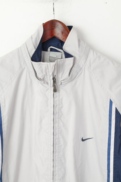 Nike Men M 178 Jacket Grey Lightweight Training Sportswear Full Zipper Top