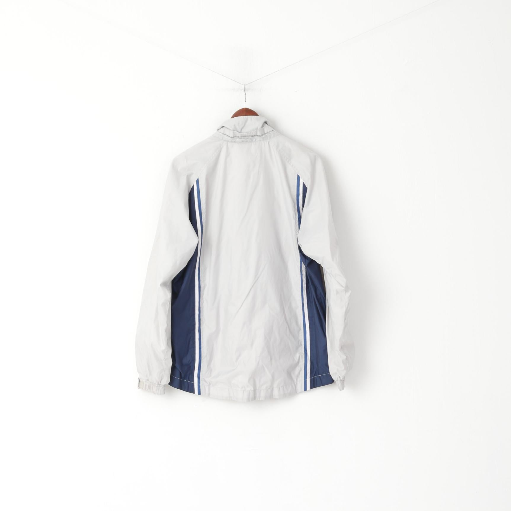 Giacca Nike Uomo M 178 Giacca grigia leggera da allenamento per abbigliamento sportivo con cerniera intera