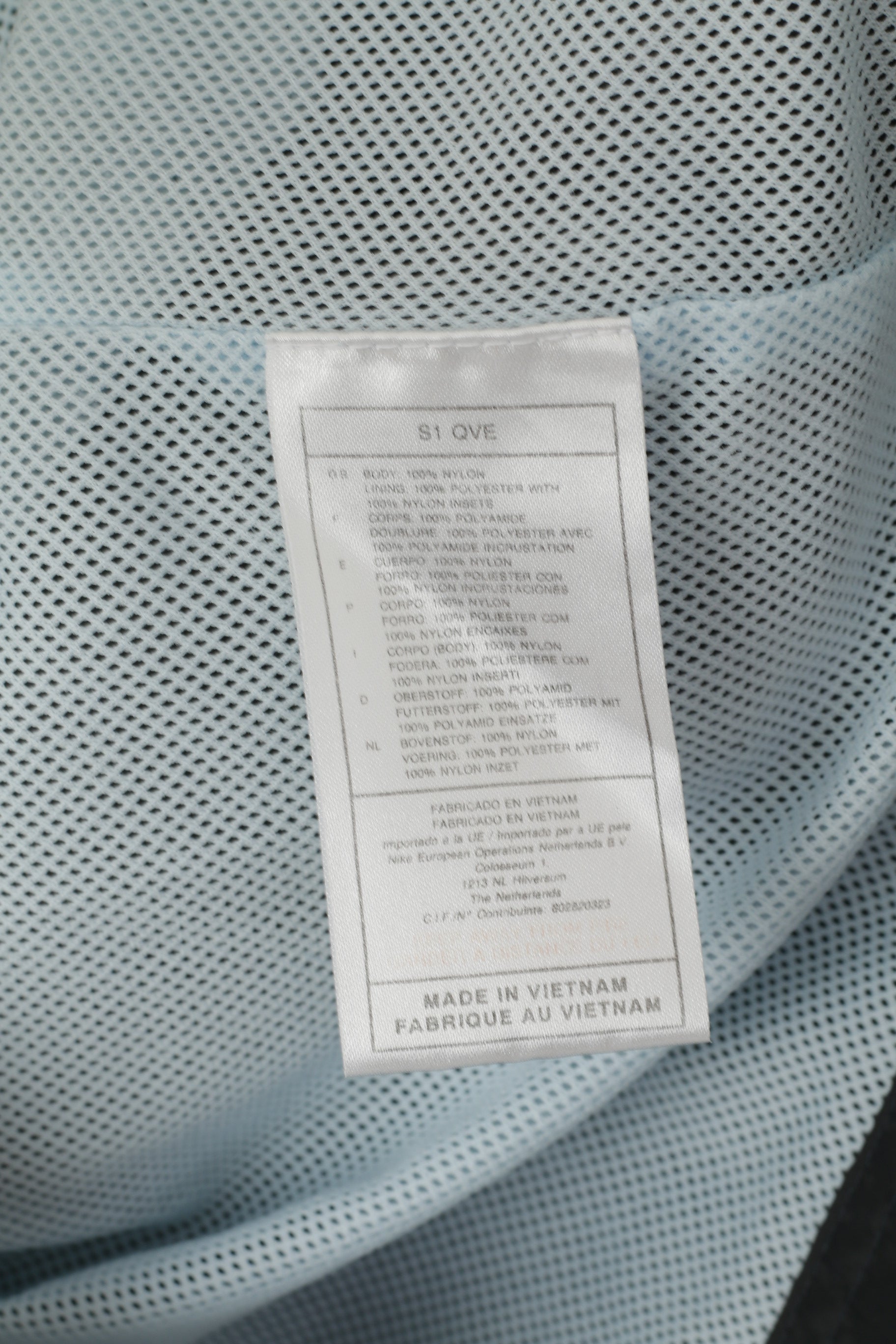 Nike Men S Jacket Grey Nylon Waterproof  Sport Hooded Zip Up Basic Top