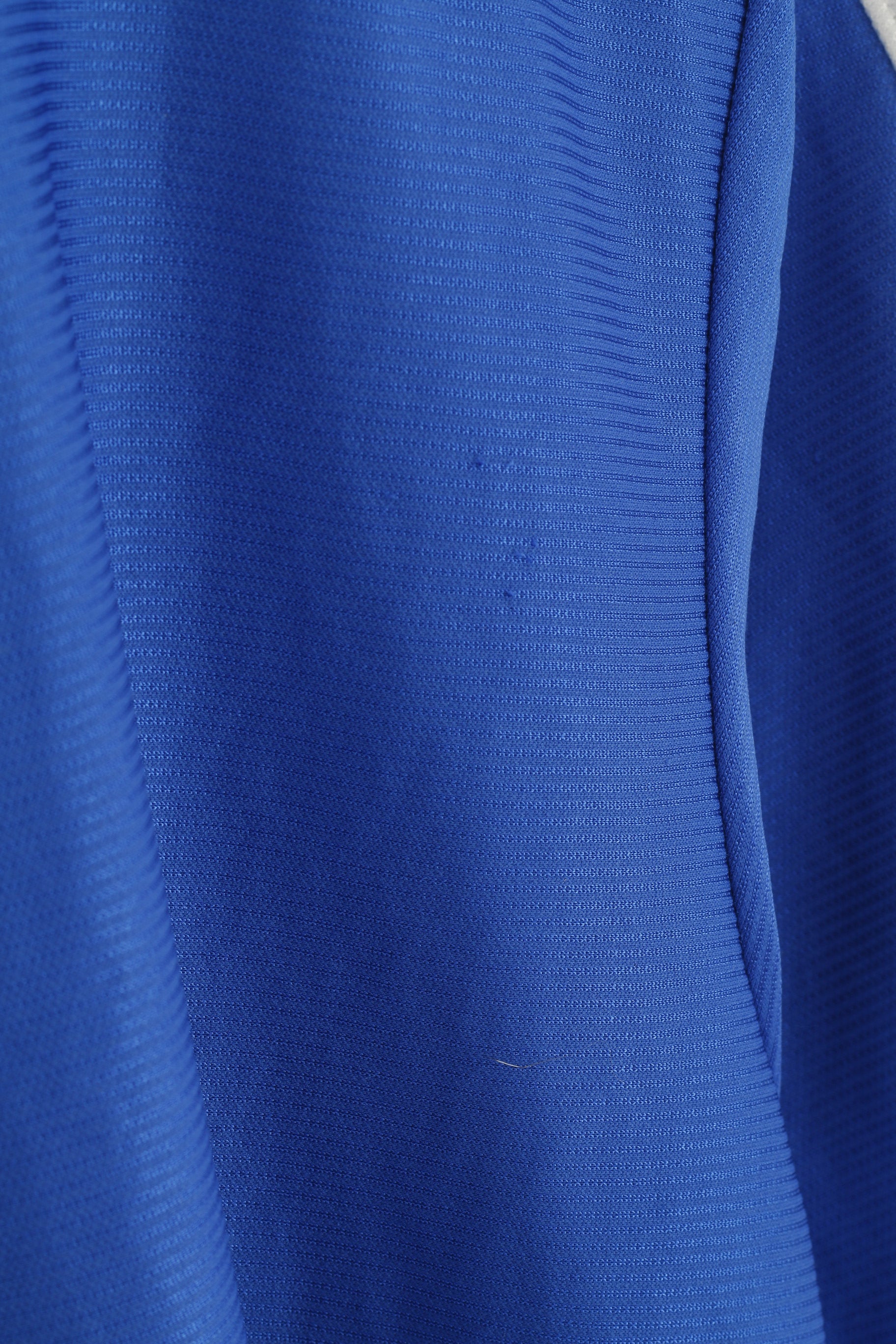 Polo Nike Team da uomo S blu lucido vintage sportivo con logo anni '90 in jersey