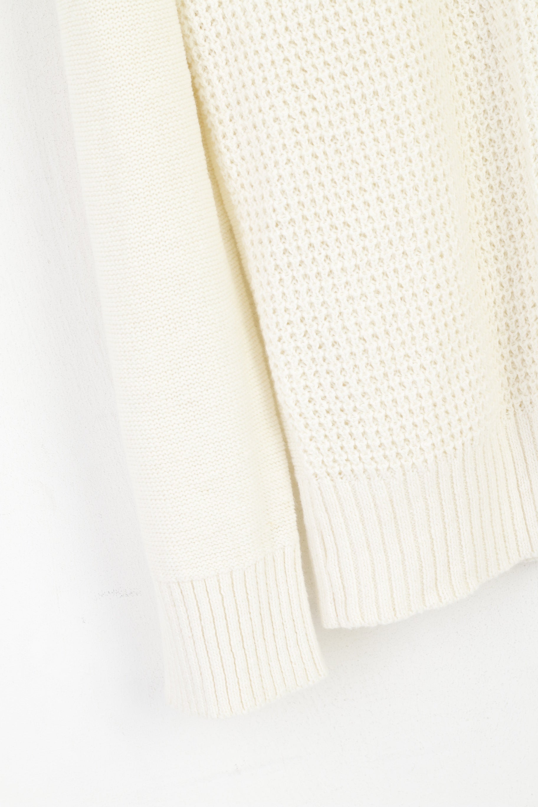 Nouveau Wesc hommes M pull Beige Nicholas tricoté lin coton mélange pull