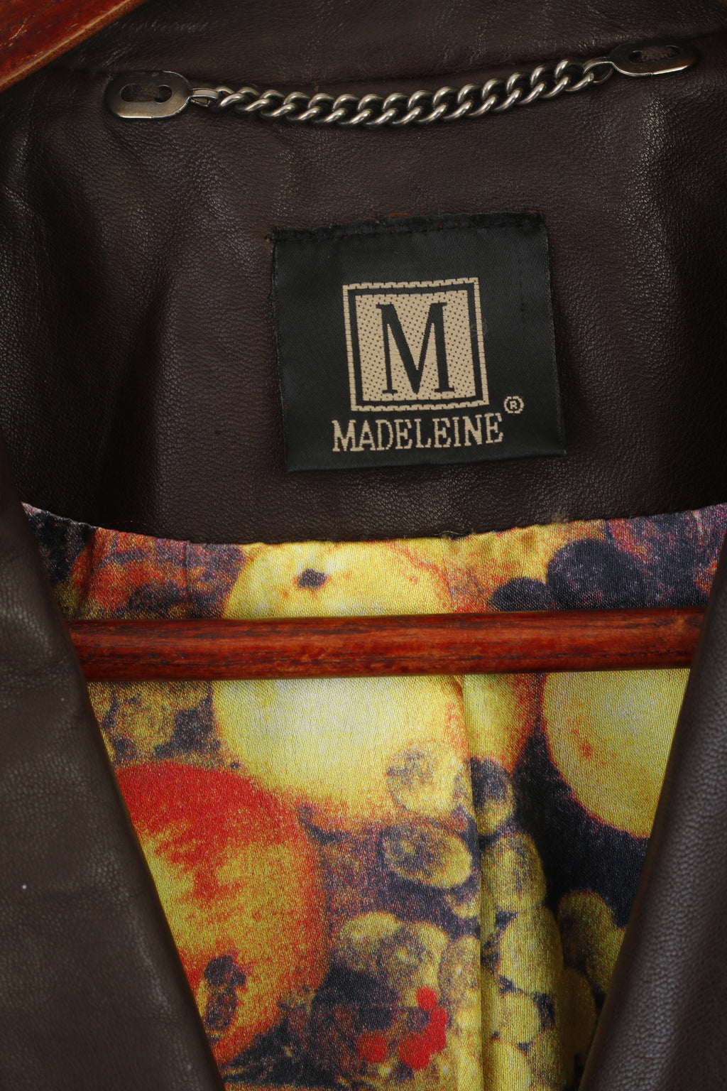 Madeleine Women 14 40 M Leather Jacket Brown Boho Western Single Breasted Blazer