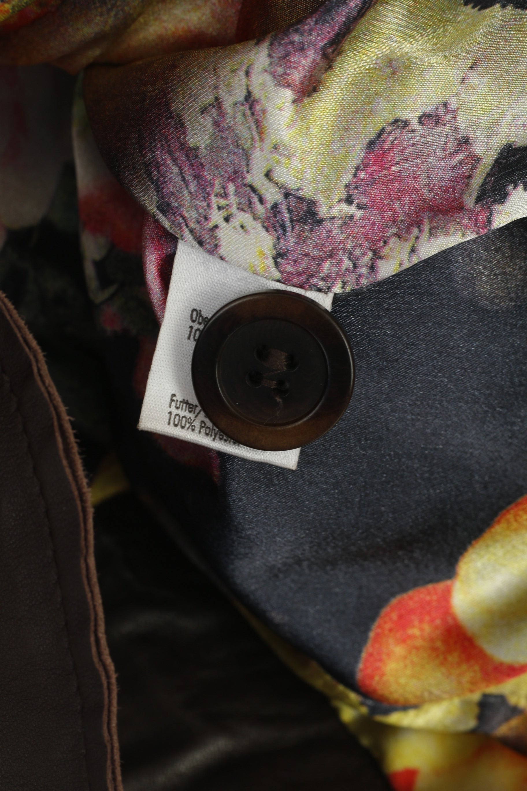 Madeleine Women 14 40 M Leather Jacket Brown Boho Western Single Breasted Blazer