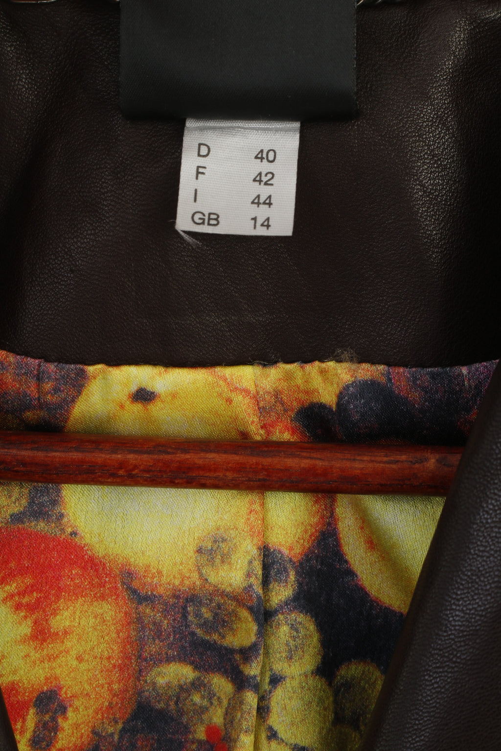 Madeleine Women 14 40 M Leather Jacket Brown Boho Western Single Breasted Blazer