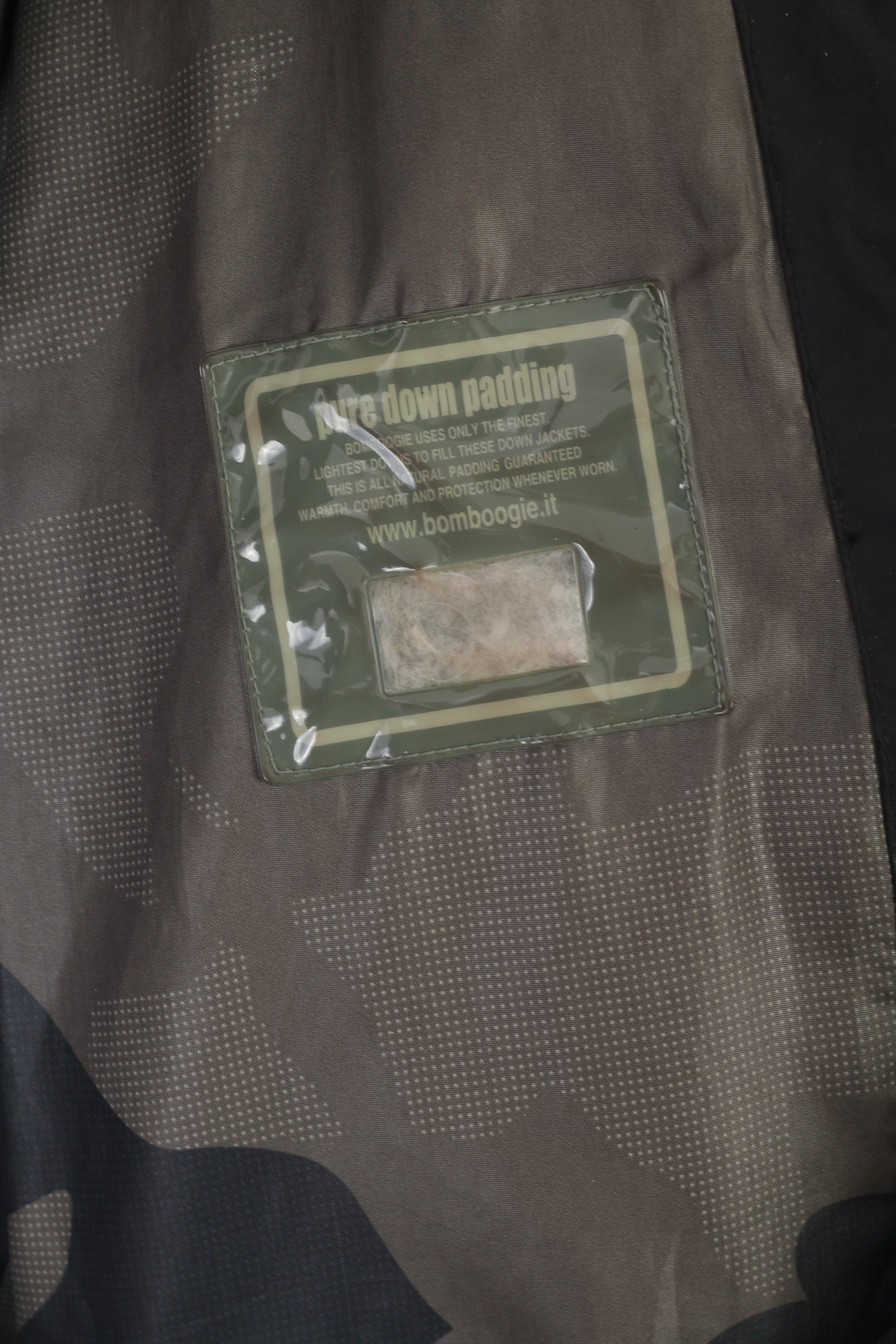 Bomboogie Men XL (L) Doudoune Noir Fermeture Éclair Complète Capuche Rembourrée Hiver Italie Top