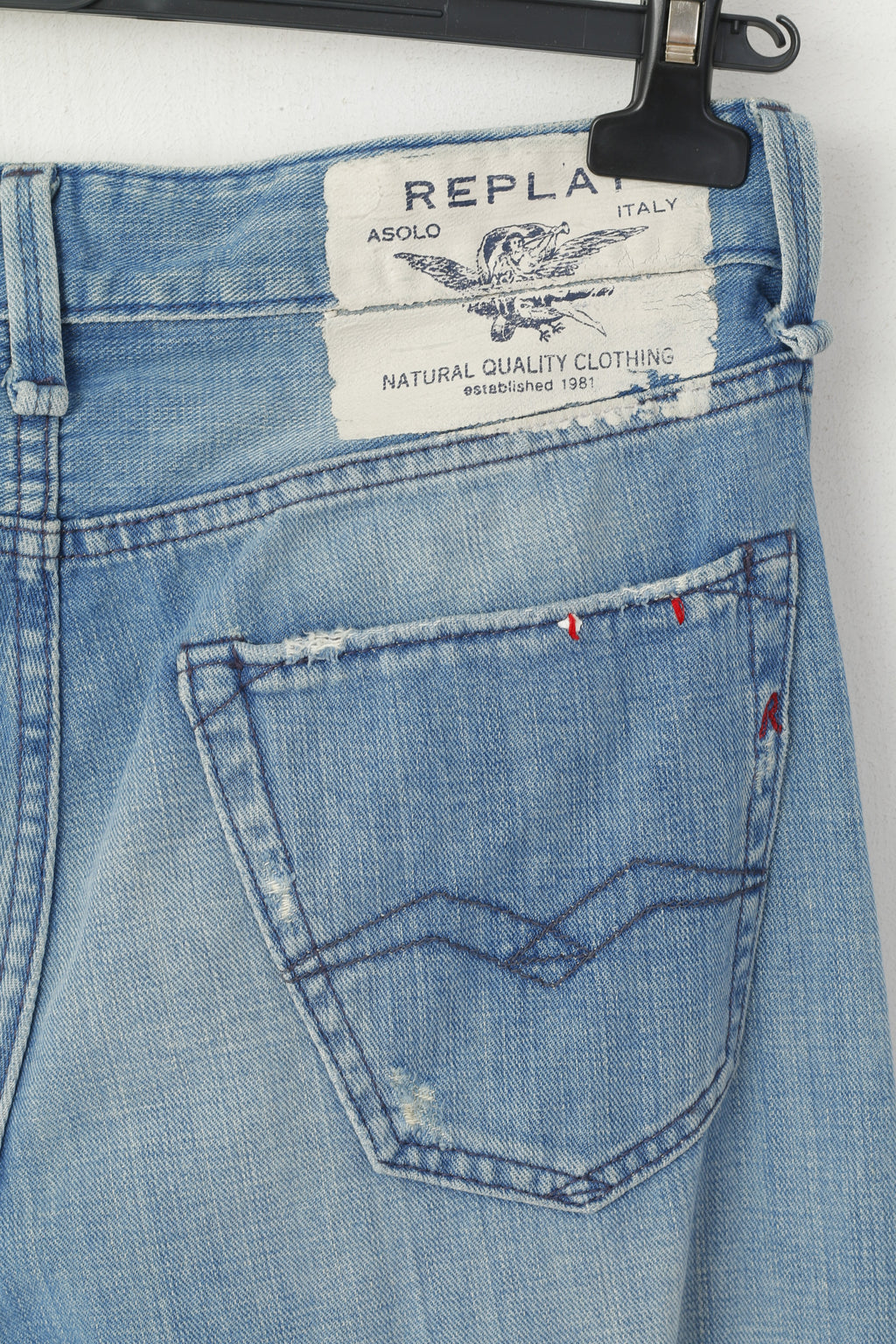 Replay Men W 29 L 34 Trousers Denim Blue Jeans Jennon Cotton Superior Standard Skinny Pants