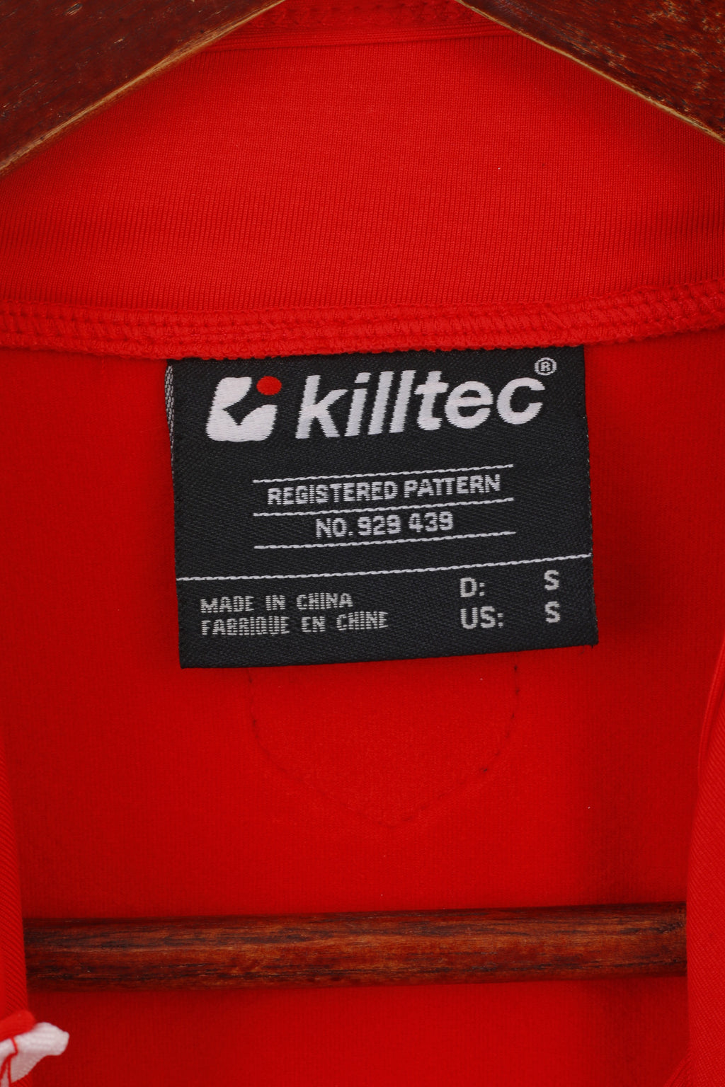 Killtec Men S Long Sleeved Shirt Red Warm Up Activewear Full Zip Sport Ski Top