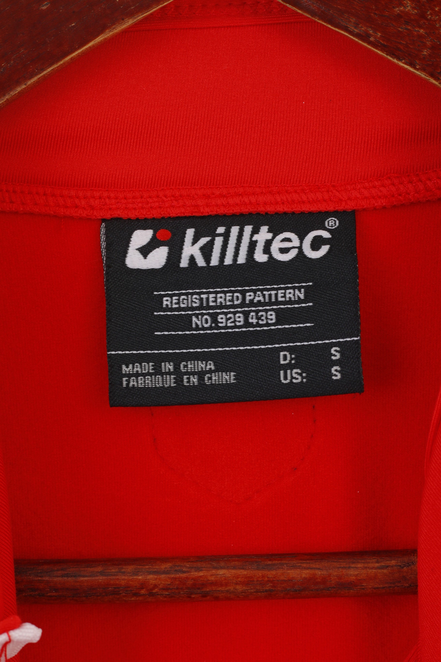 Killtec Men S Long Sleeved Shirt Red Warm Up Activewear Full Zip Sport Ski Top