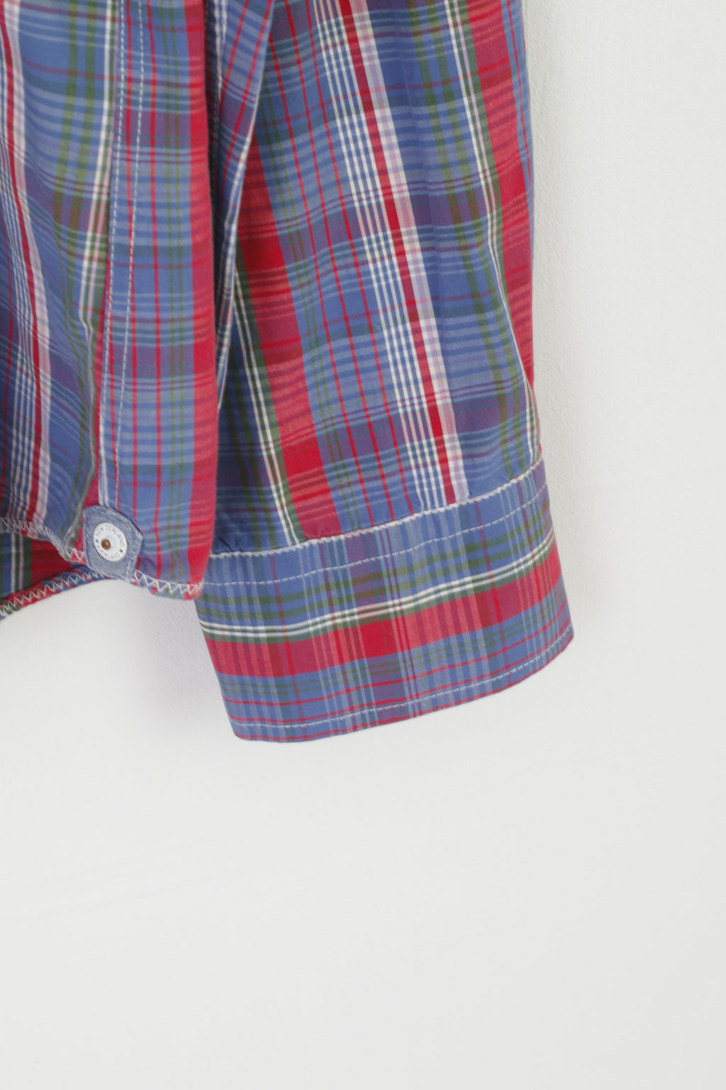 Camicia casual XL da uomo New Zealand Auckland Top a maniche lunghe in cotone a quadri blu