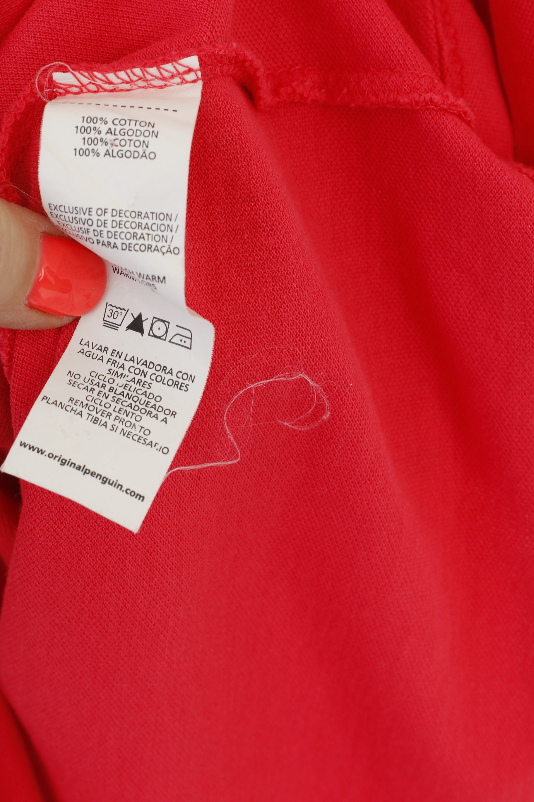 Penguin Men S Polo Shirt Coral Cotton Heritage Slim Fit Pocket Classic Top