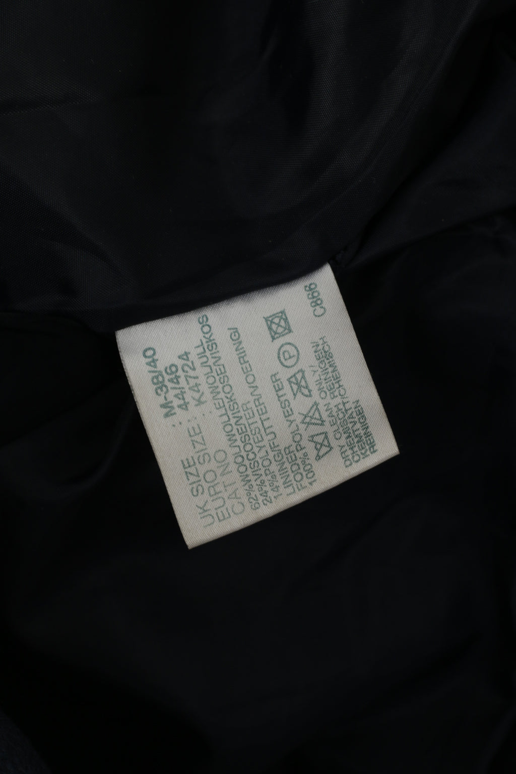 Union River Men M 44/46 Jacket Navy Wool Classic Outdoor Casuals Zip Up Top