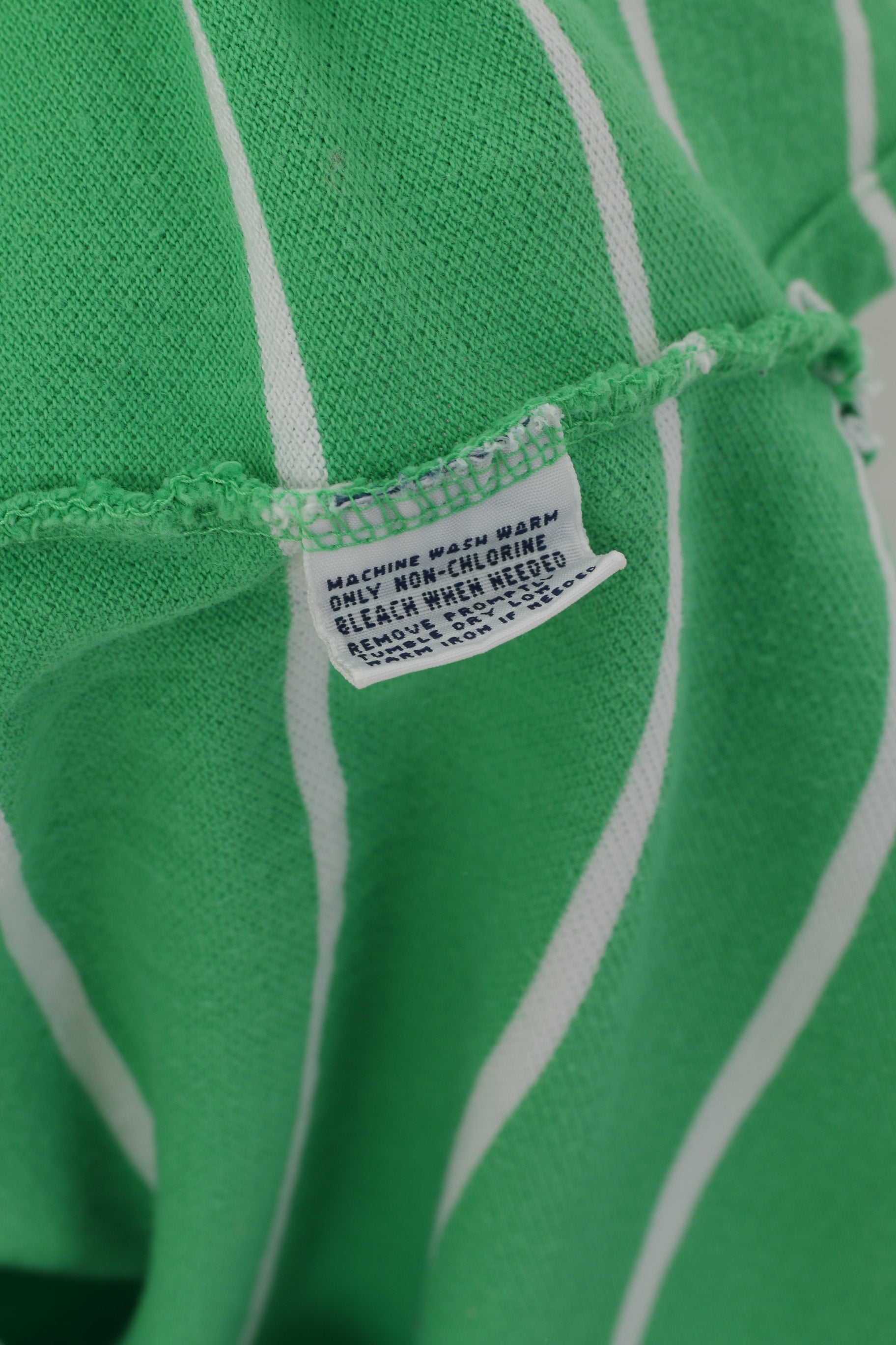 Polo By Ralph Lauren Men M Polo Shirt Green Striped Cotton Logo Classic Top