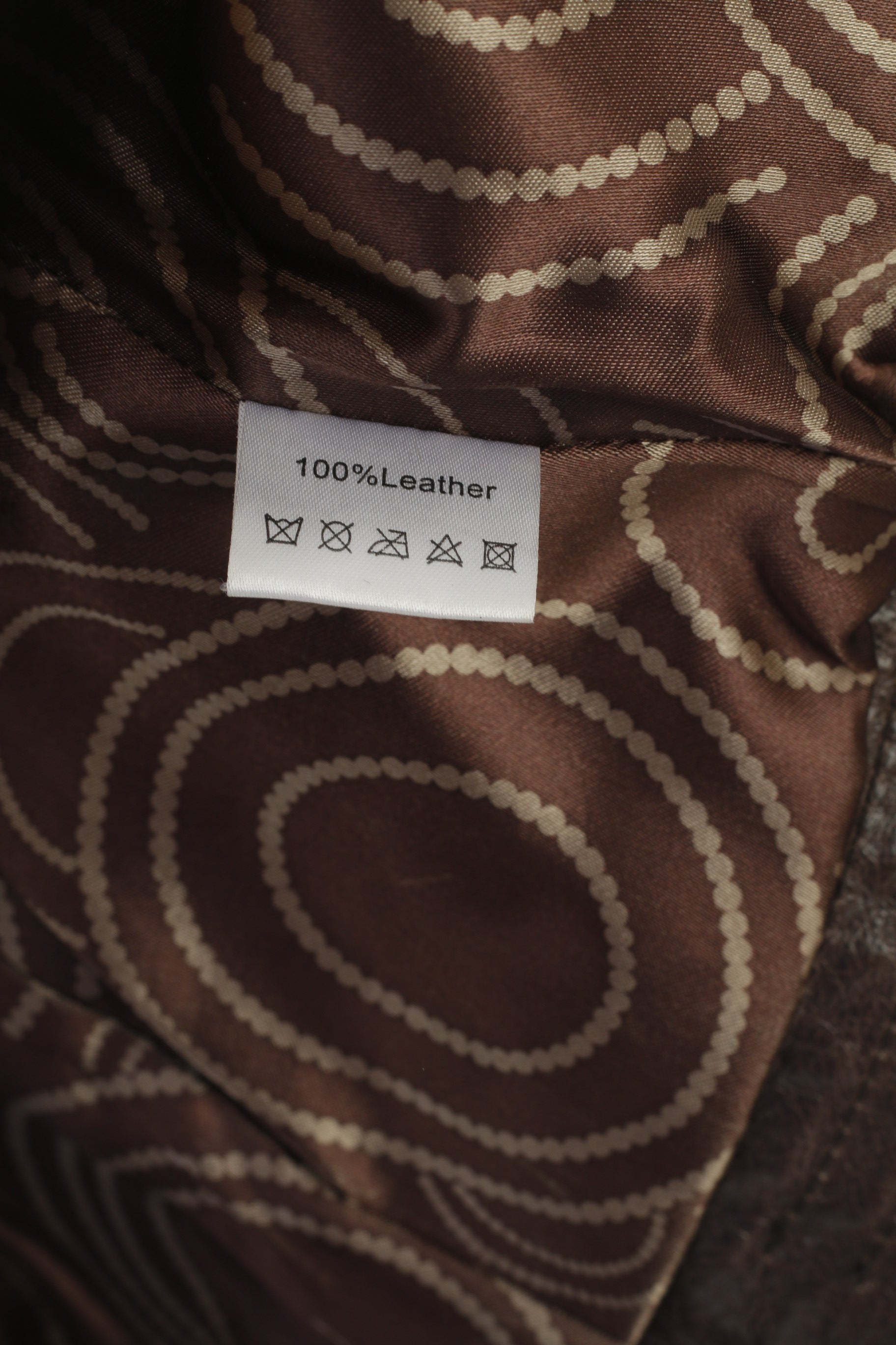 Green House Women 40 M Biker Jacket Brown Leather Vintage Zip Up Ramones