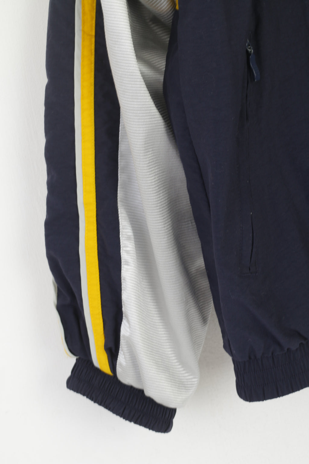 Puma Uomo M Bomber Giacca Navy Argento Vintage Full Zip Nylon Track Top