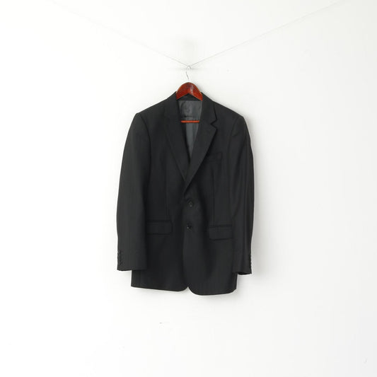 Jaeger by Joseph H. Clissold Uomo 40 Blazer Giacca monopetto Mayfair in lana nera