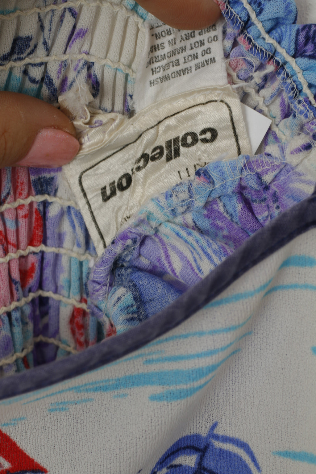 Collezione CKM Abito da donna 12 S/M Viola con spalline sottili Stampa midi floreale svasato