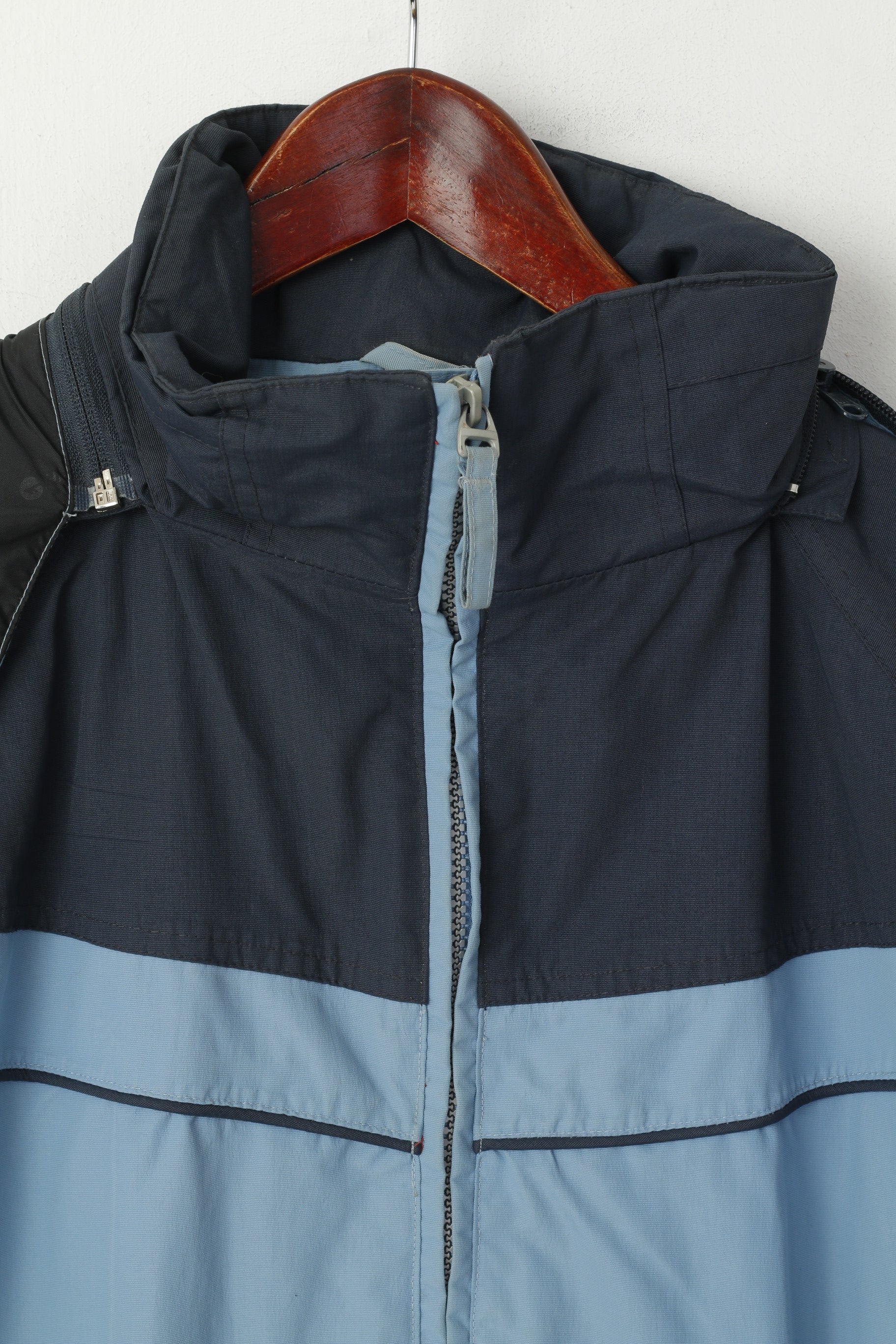 Hi-Tec Femme M Veste Bleu Lady Foggia À Capuche Nylon Outdoor 1500 Technologie Top