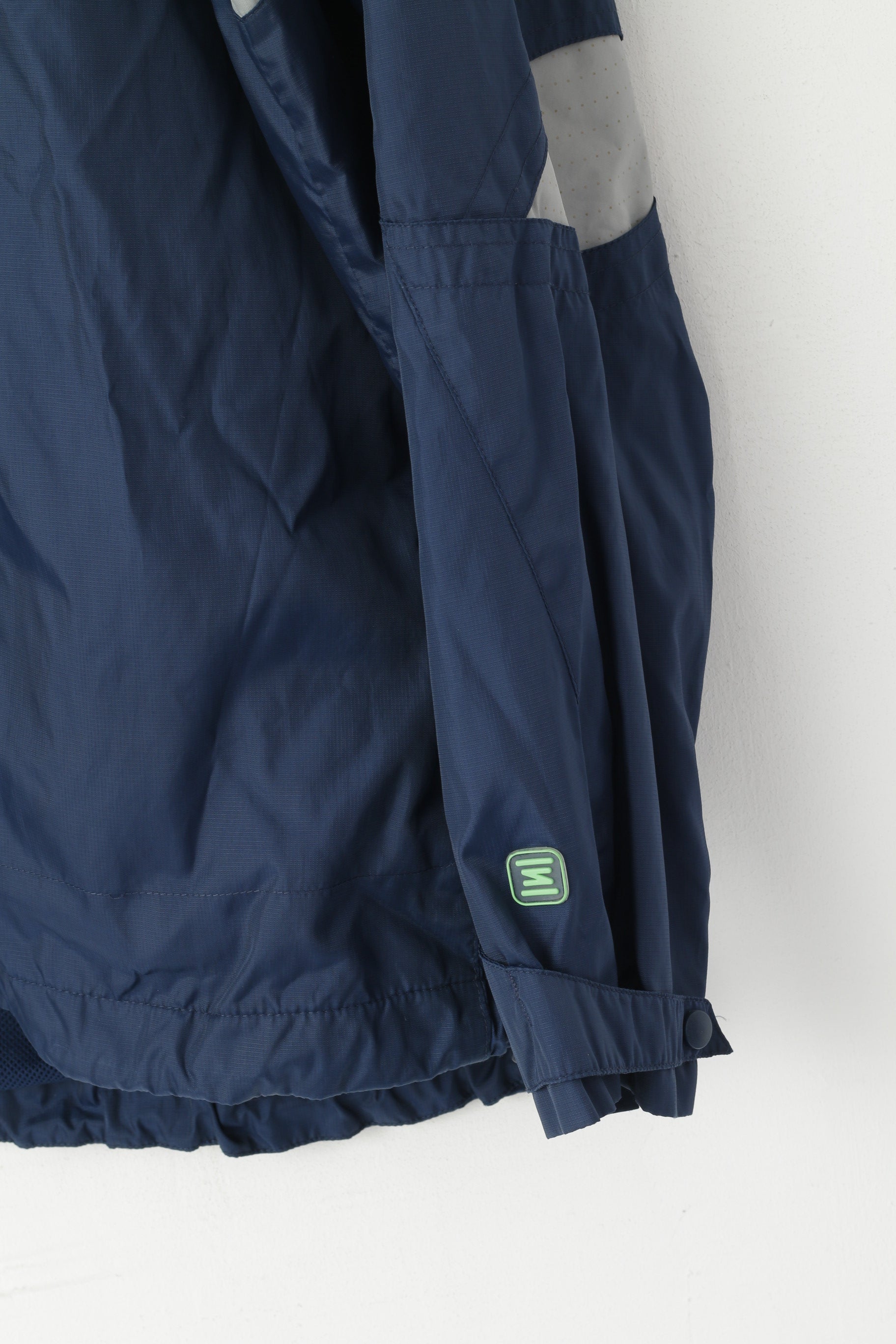 Nike Men XL 188 Jacket Navy Lightweight Vintage Run Sportswear Zip Up Top