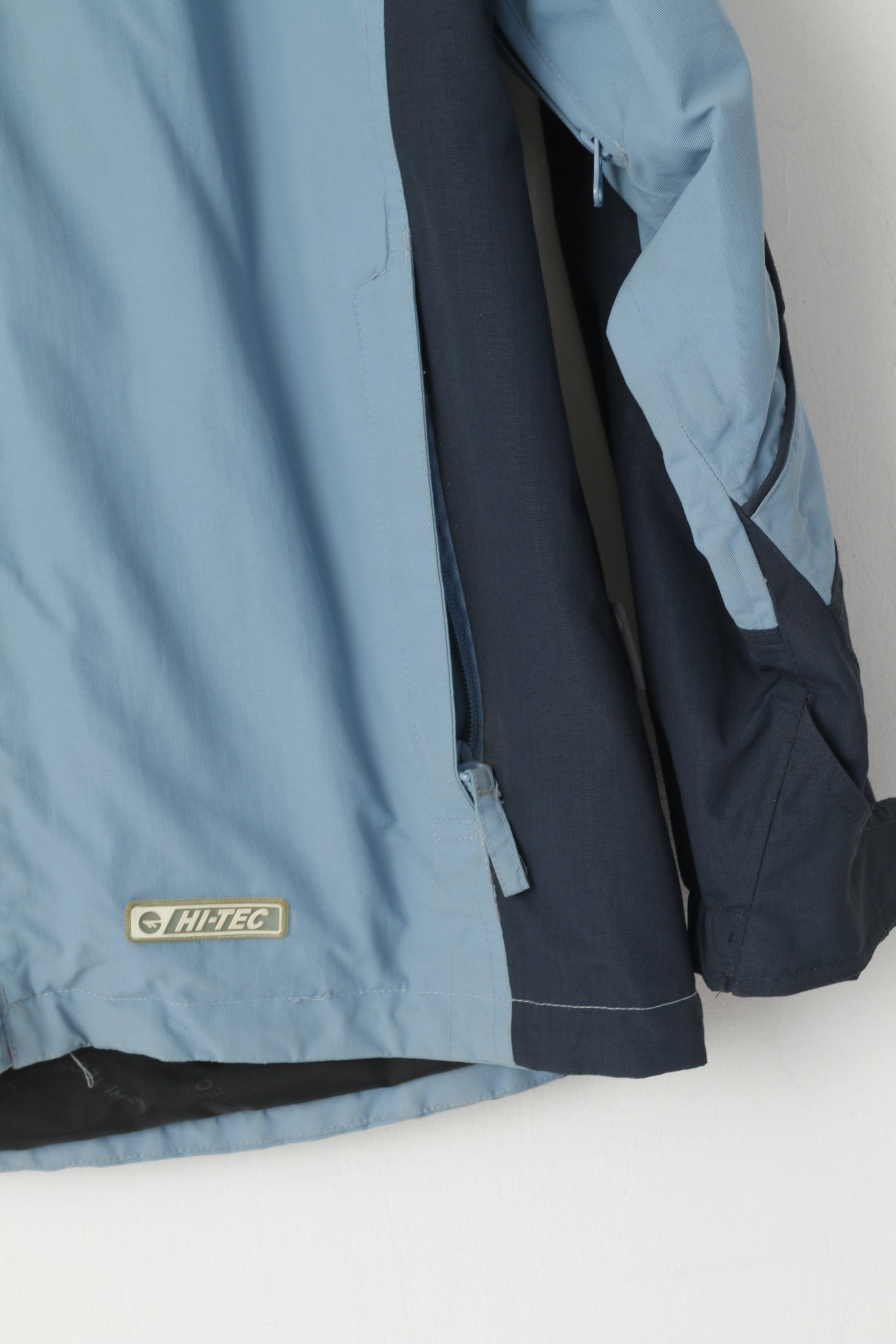 Hi-Tec Femme M Veste Bleu Lady Foggia À Capuche Nylon Outdoor 1500 Technologie Top