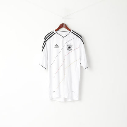 Maglia Deutschland da uomo XXXL (XL) Maglia bianca con scollo a V Deutscher Fussball Bund