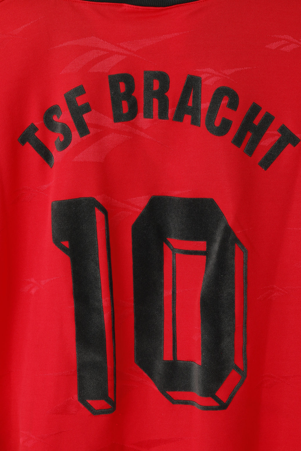 Reebok Hommes XL Chemise Rouge Vintage TSF Bracht #10 Rouge Jersey Haut à manches longues